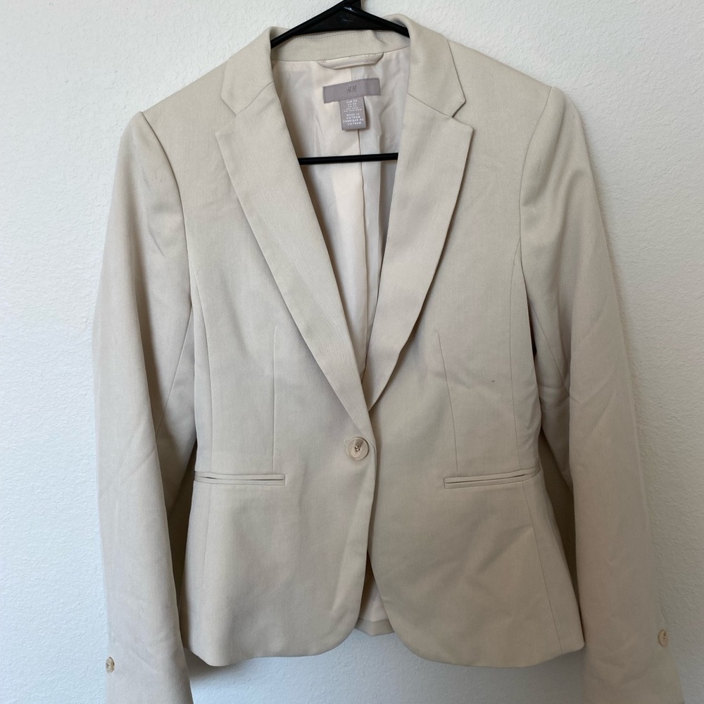 H&M Cream Women's Blazer